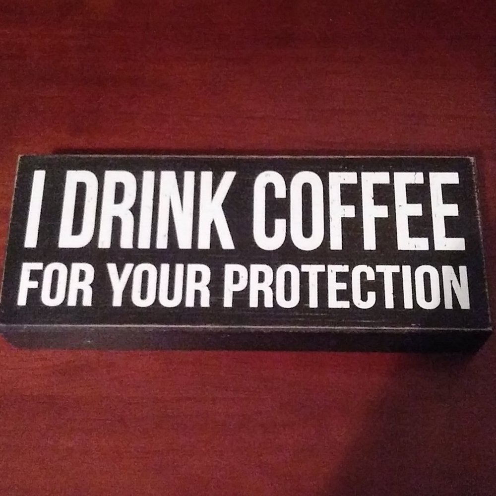 COFFEE Station Wood Block Sign